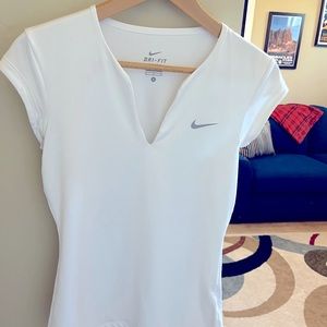 Nike white tennis top